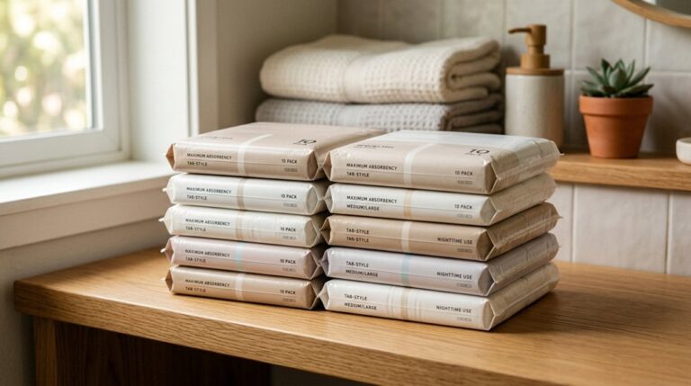 top tab style incontinence diapers